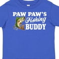 thumbnail image 4 of Inktastic Paw Paw's Fishing Buddy with White Text Boys Toddler T-Shirt, 4 of 5