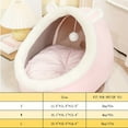 thumbnail image 4 of DABEI Cozy Cat Cave Bed: Soft & Warm Kitten House Tent With Washable Cushion, 4 of 8