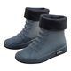 thumbnail image 1 of Botas Lluvia Mujer Hombre Media Pierna Forro Piel Moda ( 42) Gris, 1 of 6