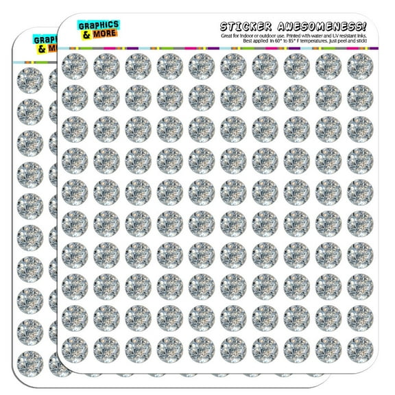 Loose Diamonds (Image Only) 1/2" (0.5") Scrapbooking Crafting Stickers