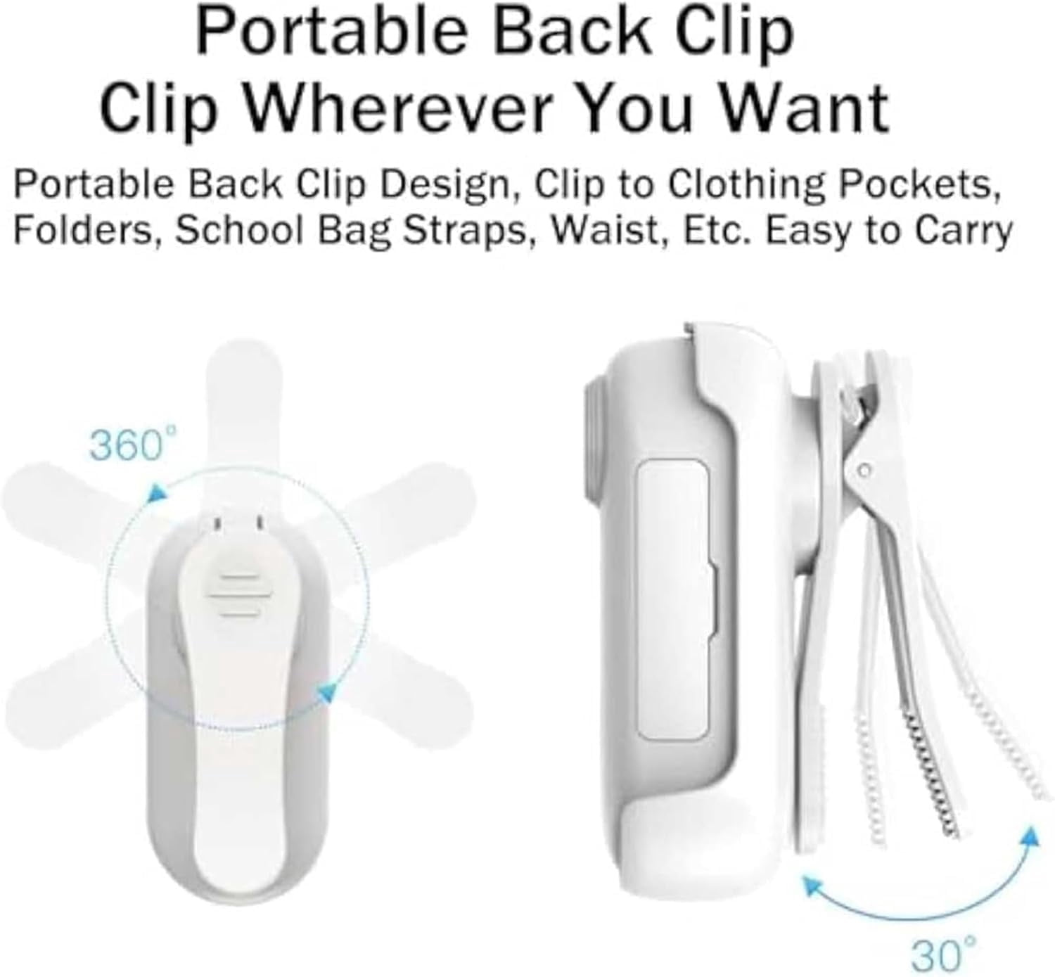 Gosnap 4K Thumb Camera - Wearable Mini Action Camera With 360° Clip, Magnetic Mount & Waterproof Case