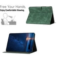 thumbnail image 4 of for Samsung Galaxy Tab A 10.1 2019 SM-T515/SM-T510 Folio Flip Case, Embossed PU Leather Case with Adjustable Stand (3 Anti-Slip Strips) with Card Slots, Green, 4 of 5