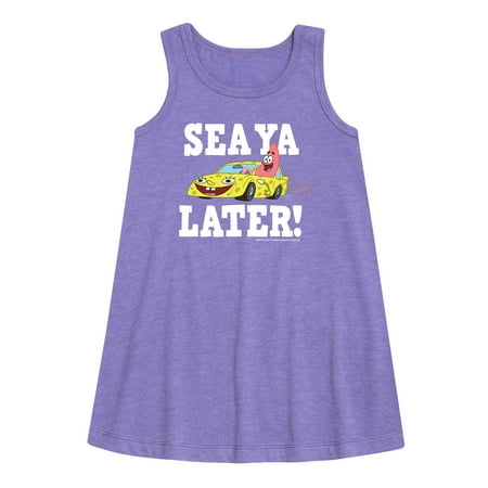 

SpongeBob SquarePants - Sea Ya Later - Toddler and Youth Girls A-Line Dress