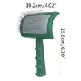 thumbnail image 2 of Brosse pour Chien pour Perte de Poils Brosse Anti-Transfert Brosse pour Chiens/chats Brosse pour Chien pour Chiens à Poils Longs Animal de Compagnie Chat Brosse de Toilettage pour Chien (Vert P), 2 of 8