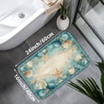 thumbnail image 3 of 1pc Seashell Absorbent Non-Slip Bathroom Thickened Flannel Rug Decor,Soft,Quick Drying,Suitable For Indoor/outdoor Use,Bathrooms,Bedrooms,Kitchens,Terrace,Laundry Rooms,16"x24", 3 of 7
