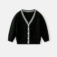thumbnail image 3 of JAJAHO Knit Cardigan Sweater For Kids Boys Girls Unisex Long Sleeve V Neck Button Up Jacket Lightweight Outerwear Classic Clothing Preppy Style Comfortable Tops, 3 of 4