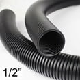 thumbnail image 4 of 98ft 1/2" Split Wire Loom Conduit Tubing Black Sleeve Tube Pipe Cable Protection, 4 of 12