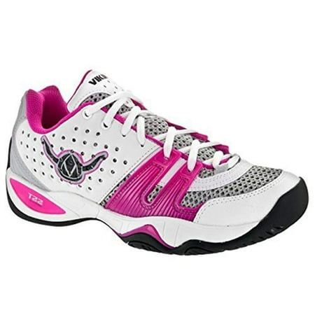 Viking - Viking T22 Women's Platform Tennis Shoe (White/Grey/Pink, 6.5 ...