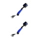thumbnail image 2 of Limpiador de palos de golf Advancent Cepillo de doble cabeza Rojo Gris Azul Negro, 2 of 6