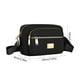 thumbnail image 3 of Bolso mensajero de lona grande - Bolsa impermeable de viaje y gimnasio para hombres y mujeres, 20x14x6 pulgadas, amarilla o rosa, 3 of 6