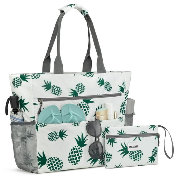Bolsa de Playa Impermeable y Resistente a la Arena G4Free de Gran Capacidad para Mujer