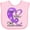 AD-Pink, variant on Inktastic Care, Support, Cure- Alzheimers Awareness Boys or Girls Baby Bib