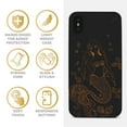 thumbnail image 4 of Case Yard Wooden Case for iPhone-XS-Max Soft TPU Silicone cover Slim Fit Shockproof Wood Protective Phone Cover for Girls Boys Men and Women Supports Wireless Charging Mermaid Design, 4 of 7