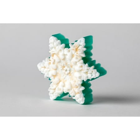 CHRISTMAS OCEAN BREEZE GREEN HANDMADE SNOWFLAKE SOAP ALL NATURAL BEST GIFT (The Best Natural Soap)