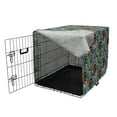 thumbnail image 3 of Pirates Dog Crate Cover, Pattern of Pirate Ships in the Sea Adventure Nautical Theme Cartoon Characters, Easy to Use Pet Kennel Cover for Medium Large Dogs, 35" x 23" x 27", Multicolor, by Ambesonne, 3 of 6