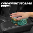 thumbnail image 4 of Wukai Emerald Color Gold Marble Print Car Trash Can - Easy to Clean Hanging Garbage Bin - Removable Liner - Leak-Car Garbage Can - Waterproof Trash Can for Car and SUV, 4 of 7