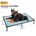 thumbnail image 2 of Veehoo Chew Proof Elevated Dog Bed - Cooling Raised Pet Cot - Rustless Aluminum Frame and Durable Textilene Mesh Fabric, Unique Designed No-Slip Feet for Indoor or Outdoor Use, 2 of 7