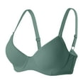 thumbnail image 6 of WCJM High Support Bras For Women Adjustable Strap Full Coverage Up Bras Comfortable Bras No-Adjustment Green Comfort that lasts from school drop-off to happy hour, 6 of 6