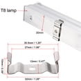 thumbnail image 5 of Uxcell 20 Pcs T8 Integrated Tube Lamp Bracket Hanger Clips Socket Lamp Holder, 5 of 5