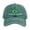 Green, variant on Brazil Flag Printed Baseball Cap for Women Men Vintage Washable Cotton Football Supporters Soccer Hat