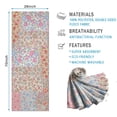 thumbnail image 2 of Pioneer Flower Floral Print Pattern Hot Yoga Mat Towel Non Slip for Hot Yoga - Quick-Drying Yoga Mat Cover with 4 Corner Pockets with Travel Bag - Hot Yoga Towel Non Slip 74"x26", 2 of 6