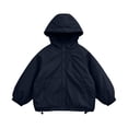 thumbnail image 7 of FAVIPT Waterproof Jacket for Girl Adjustable Drawstring Windproof Hooded Jackets Zip Up Outdoor Coat with Zipper Pockets Black,5-6 Years, 7 of 7