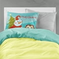 thumbnail image 2 of Carolines Treasures BB1869PILLOWCASE Snowman with Chocolate Brown Shih Tzu Fabric Standard Pillowcase Standard, 2 of 2