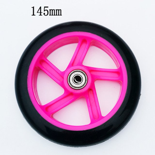MYG pour Roue de Scooter 6 Pouces Roues avant de Fauteuil Roulant en PU avec Roulement Diamètre 145mm Épaisseur 30mm Haute Élasticité Sans Bruit Sans Glissement Pièces de Rechange