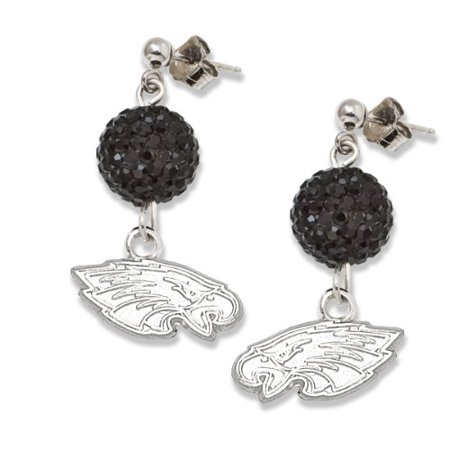Philadelphia Eagles S/S PHILADELPHIA EAGLES CRYSTAL OVATION EARRINGS