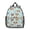 Beagle and Bone, variant on Jack Russell Terrier and Dog Paw Print Backpack for School, Cute School Bag with Adjustable Shoulder Straps and Padded Back, 13.8"x11.4"x6"