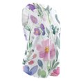 thumbnail image 3 of Tops de Ajuste Suelto para las Mujeres con Capucha Impresa Floral sin Mangas, Ligero Poliéster Casual Y Uso Diario, 3 of 5