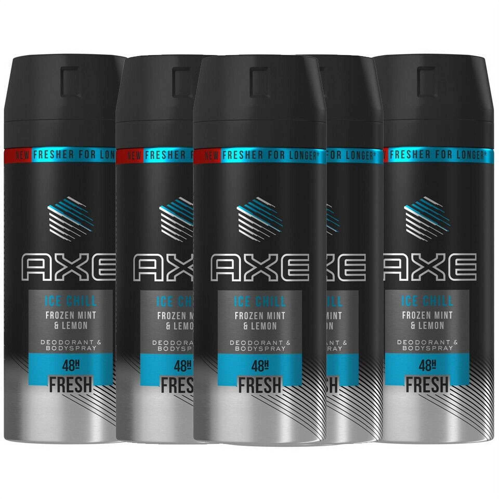 6 Pack Axe Ice Chill for Men Deodorant Body Spray, 150ml (5.07 oz)