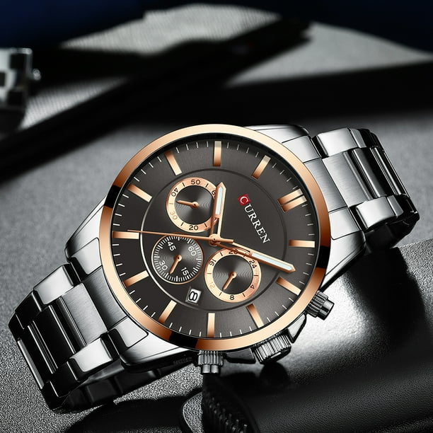 Curren 8358 Montre Hommes tanche Calendrier Quartz Montre
