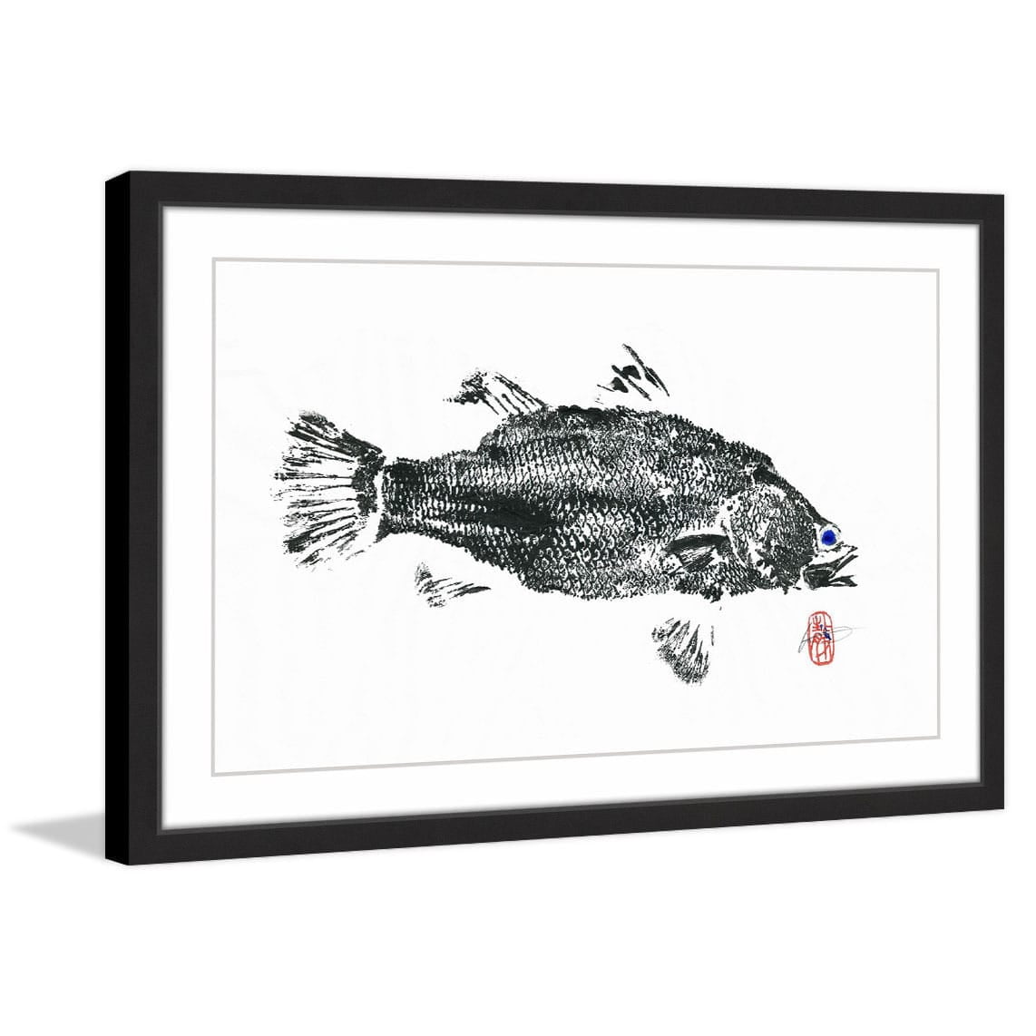 "Barramundi Solitaire" Framed Painting Print