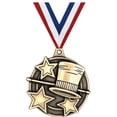 thumbnail image 1 of Jazz/Tap Music Medals, 2" Gold Diecast Jazz/Tap Music Medal Award 50 Pack, 1 of 2