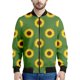 thumbnail image 3 of Chaqueta con cremallera y estampado de girasoles y plantas multicolor para hombre, sudaderas con estampado floral en 3D, chaquetas de calle de manga larga de gran tamaño, 3 of 5