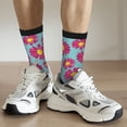thumbnail image 6 of Pofeuu Daisies Flowers Print Crew Socks, Adult Running Hiking Socks for Youth and Adult, 6 of 6