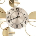 thumbnail image 3 of Miumaeov Large Luxury Gold Wall Clock Battery Powered Geometric Wall Clock Silent No ticking Wall Watch Home Living Room Decor, 3 of 12
