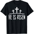 thumbnail image 1 of Easter He is Risen Cross - Camiseta religiosa cristiana para hombre y mujer, 1 of 2