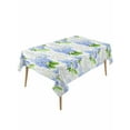 thumbnail image 2 of Summer Hydrangeas Tablecloth Rectangle Table Cloth 60x120, Waterproof Tablecloth Outdoor Table Cloth, White Blue Flowers Pastoral Leaves Washable Table Cover for Kitchen Dinning Party, 2 of 8