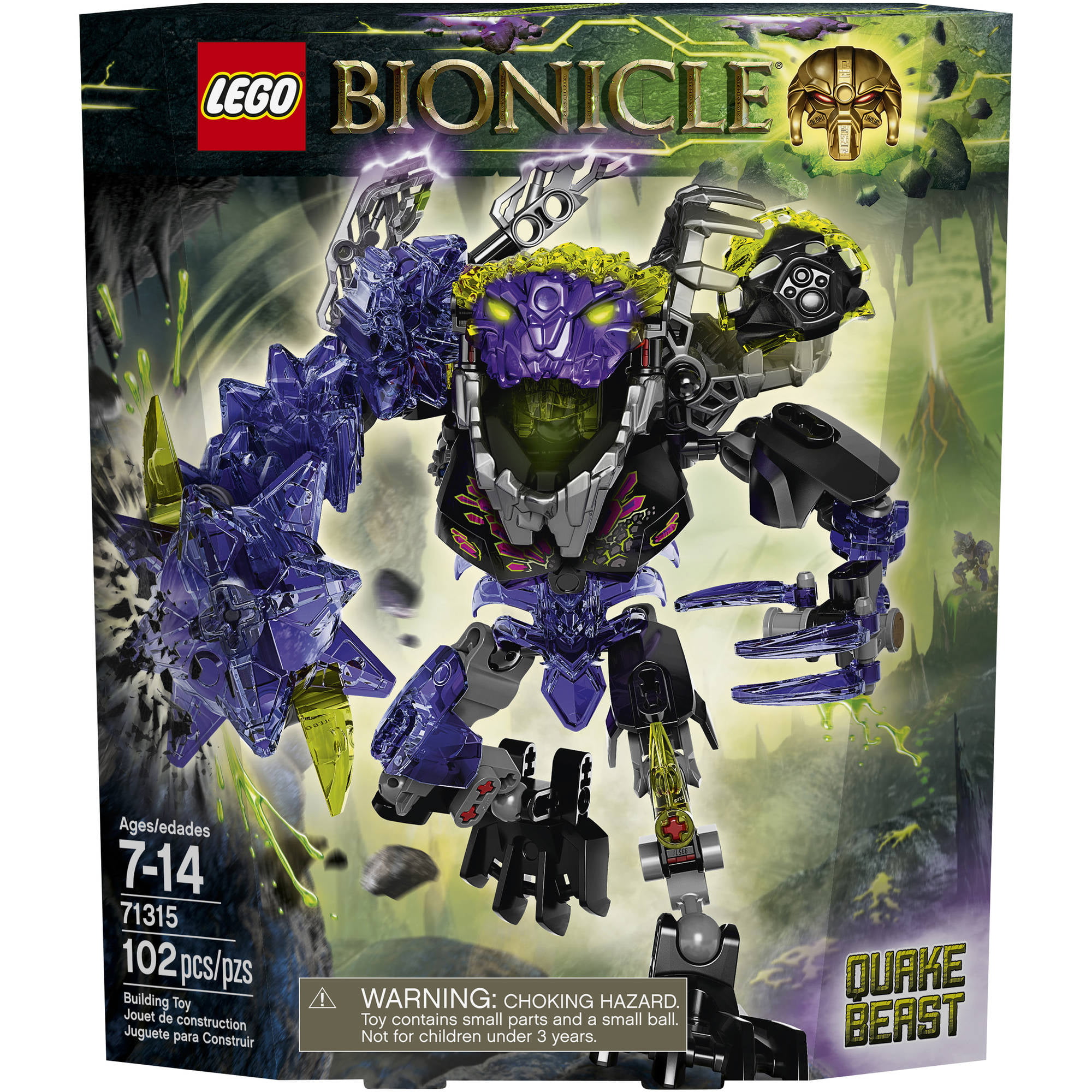 Bionicle Quake Beast 71315 102 pcs Building Block Bricks Quake Beast Figures