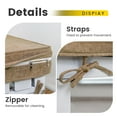 thumbnail image 5 of Millsilo Indoor Bench Cushion,High-Resilience Foam with Removable, Washable Cover and Tie Straps 48"x18"x3" Brown, 5 of 6