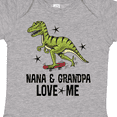 thumbnail image 4 of Inktastic Nana and Grandpa Love Me Dinosaur Grandson Boys Baby Bodysuit, 4 of 5