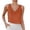 Orange, variant on Women's Casual Sleeveless Tank Top Summer Breathable Comfortable Loose Fit V Neck Blouse Tunic Shirt for Women Back Support Top Women Cropped Top Compression Stretch Tops for Women Adjustable Strap