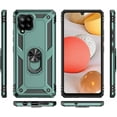 thumbnail image 2 of A42 5G Case, Samsung Galaxy A42 5G Case [ Military Grade ] Shock-Absorption Bumper Cover Samsung A42 5G Anti-Scratch Case with Ring Car Mount Kickstand for Samsung Galaxy A42 5G - Teal, 2 of 12