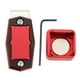 thumbnail image 3 of Porta tizas de billar magnético con clip fijo con llave Clip porta tizas metálico Rojo, 3 of 9