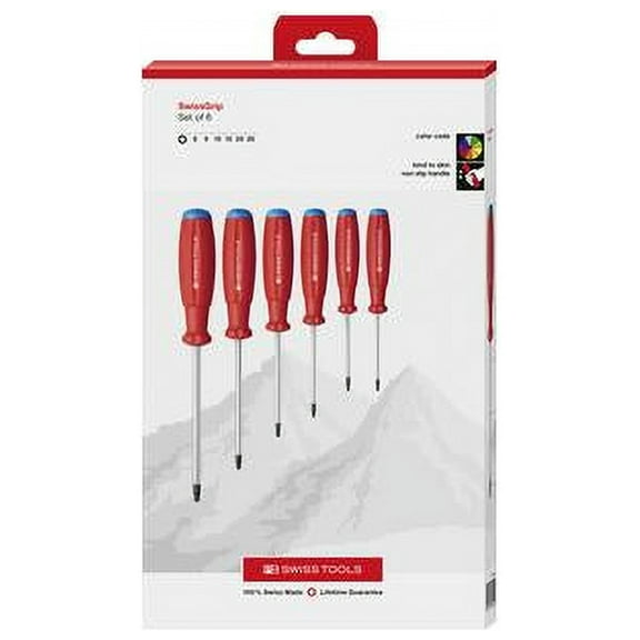 PB Swiss Tools PB 8460.CBB SwissGrip screwdriver set in a high-quality