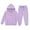Purple, variant on WOYY Toddler Girls 2 Piece Bow Print Hoodie Jogger Pants Outfits Sweatsuits, Sizes 2-3T