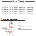 thumbnail image 3 of asdoklhq Swimsuits for Women Plus,Women's Straps Solid Color Bikini Swimsuit Beachwear Set, 3 of 5