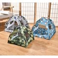 thumbnail image 3 of ZK20 Pet Dog Tent House Floral Print Enclosed Cat Tent Bed Indoor Folding Portable Comfortable Kitten Bed Kennel For Small Pets ShopWise Round, 3 of 16
